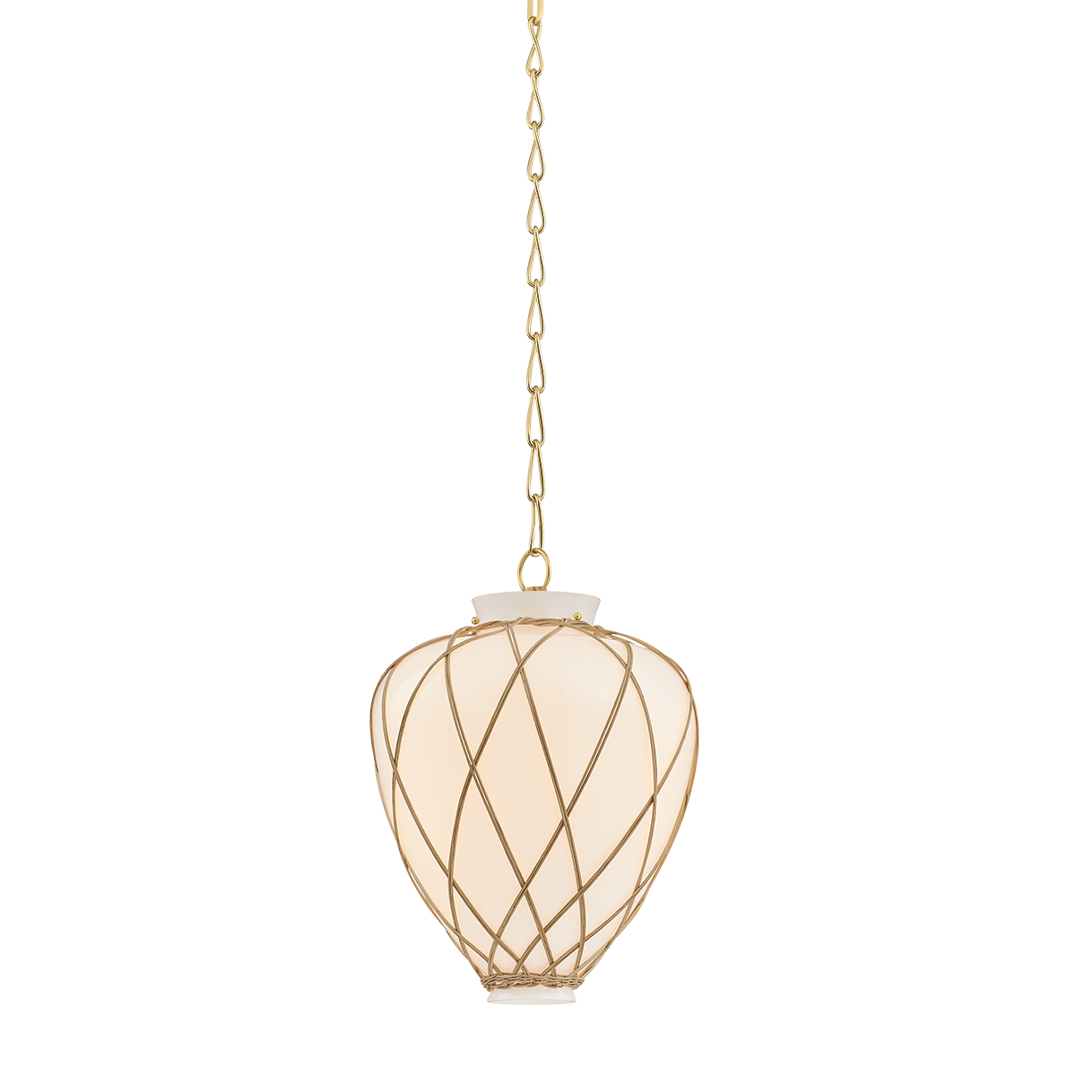Apple Valley Pendant 13.25" in aged brass — a Hudson Valley pendant for kitchens, entries, and dining rooms at Laurie Yapp Home.