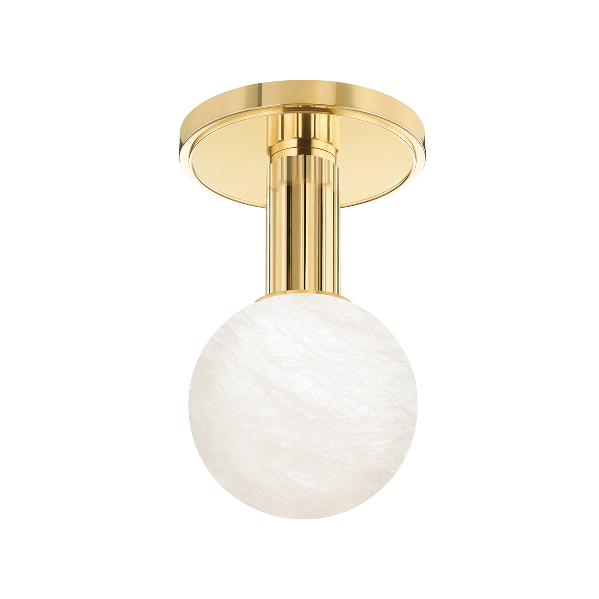 Murray Hill Flush Mount in aged brass — a Hudson Valley flush mount for hallways, bedrooms, and entryways at Laurie Yapp Home.