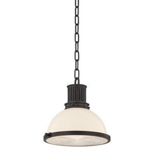 Pinesbridge Pendant 10.5" in dark bronze shown from a second angle to highlight the shade shape and metal detail.