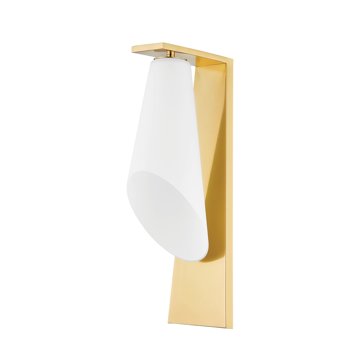 Andros Wall Sconce in aged brass — a Hudson Valley wall sconce for bathrooms, hallways, and living rooms at Laurie Yapp Home.
