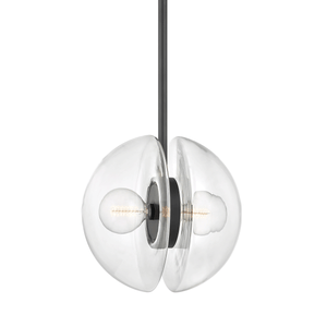 Kert Pendant 17" shown from a second angle to highlight the shade shape and metal detail.