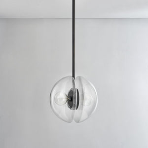 Close-up of the Kert Pendant 17" showing the shade shape and metal detail.