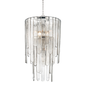 Fenwater Chandelier 20" in polished nickel — a Hudson Valley chandelier for dining rooms, entries, and living rooms at Laurie Yapp Home.