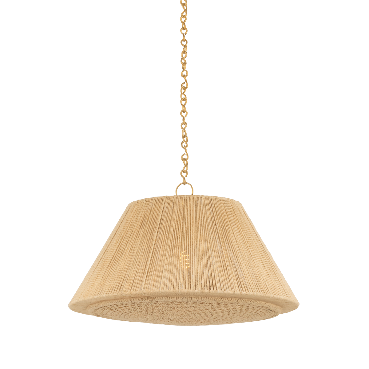 Mystic Pendant 24" in aged brass — a Hudson Valley pendant for kitchens, entries, and dining rooms at Laurie Yapp Home.