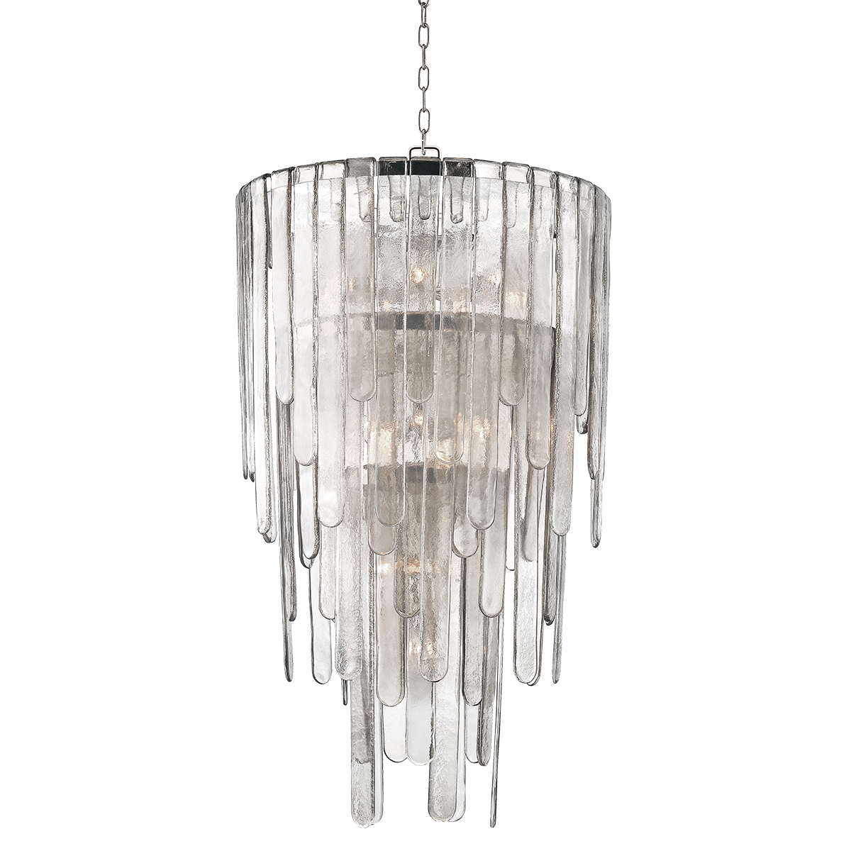 Fenwater Chandelier 25.75" in polished nickel — a Hudson Valley chandelier for dining rooms, entries, and living rooms at Laurie Yapp Home.