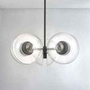 Kert Chandelier 38.75" shown from a second angle to highlight the frame, arms, and shade detail.