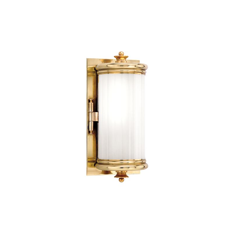 Bristol Bath And Vanity 5" x 10" in aged brass — a Hudson Valley bath and vanity for bathrooms and powder rooms at Laurie Yapp Home.