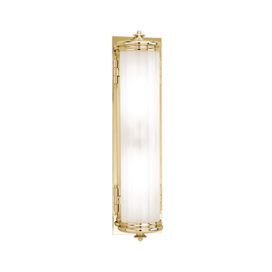 Bristol Bath And Vanity 5" x 20" in aged brass — a Hudson Valley bath and vanity for bathrooms and powder rooms at Laurie Yapp Home.