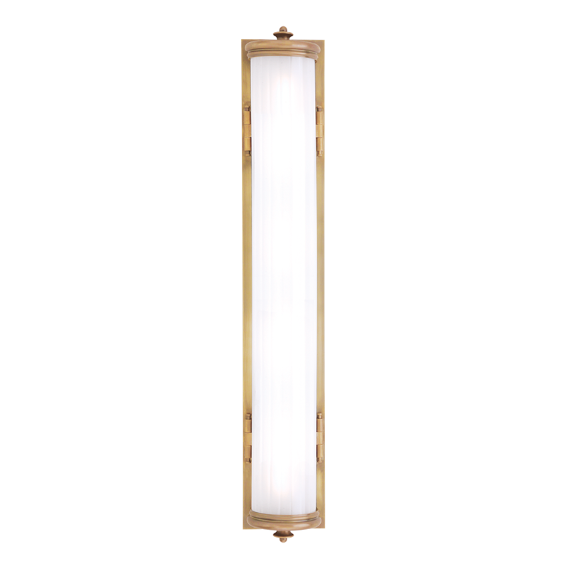 Bristol Bath And Vanity 5" x 30" in aged brass — a Hudson Valley bath and vanity for bathrooms and powder rooms at Laurie Yapp Home.