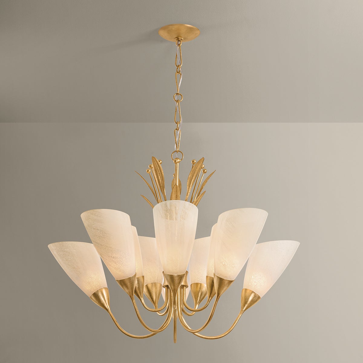 Forest Glen Chandelier 42.25" — a Hudson Valley chandelier for dining rooms, entries, and living rooms at Laurie Yapp Home.