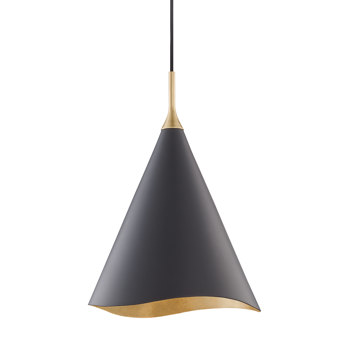 Martini Pendant 13" in black — a Hudson Valley pendant for kitchens, entries, and dining rooms at Laurie Yapp Home.