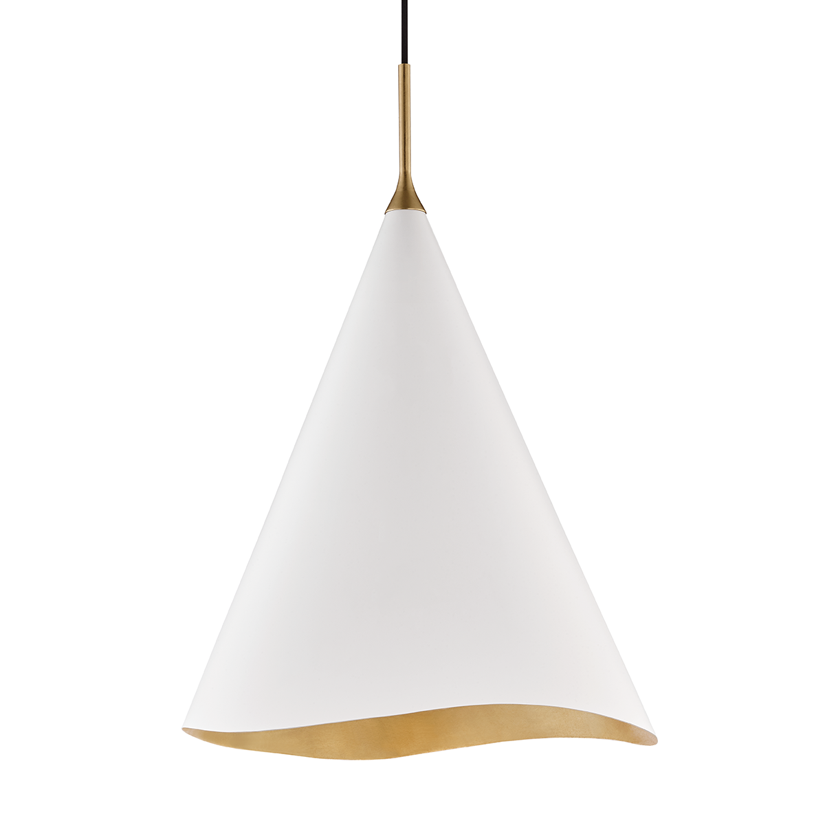 Martini Pendant 18" shown from a second angle to highlight the shade shape and metal detail.