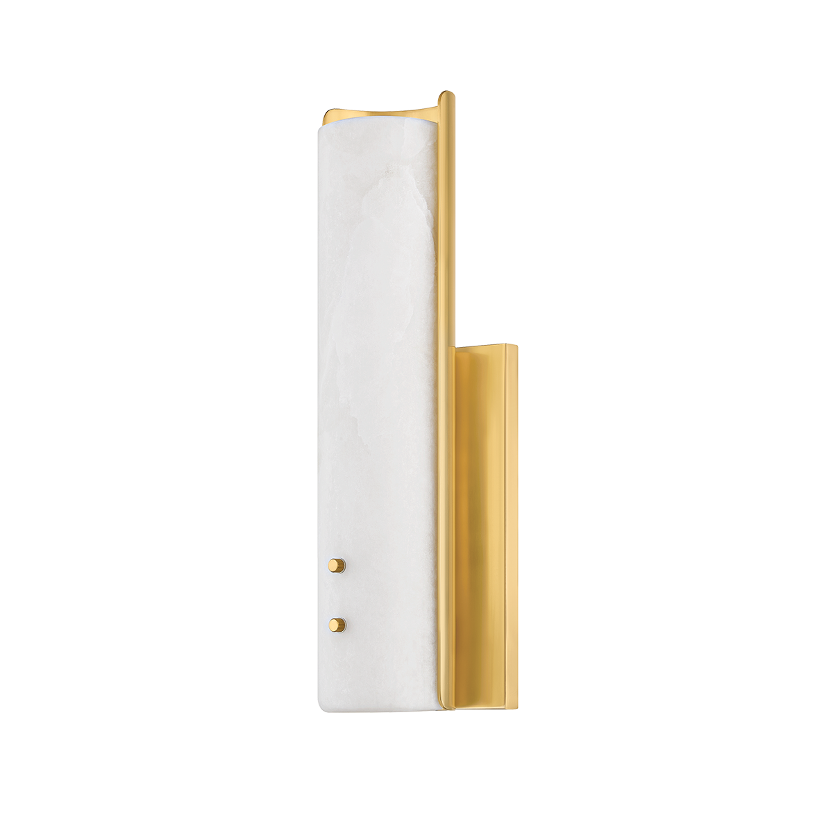 Lucio Wall Sconce 4.25" x 14.5" in aged brass — a Hudson Valley wall sconce for bathrooms, hallways, and living rooms at Laurie Yapp Home.