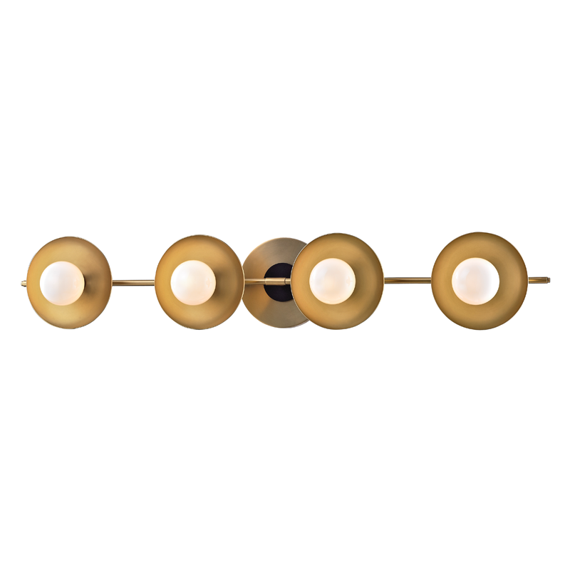 Julien Bath And Vanity 26.75" in aged brass — a Hudson Valley bath and vanity for bathrooms and powder rooms at Laurie Yapp Home.