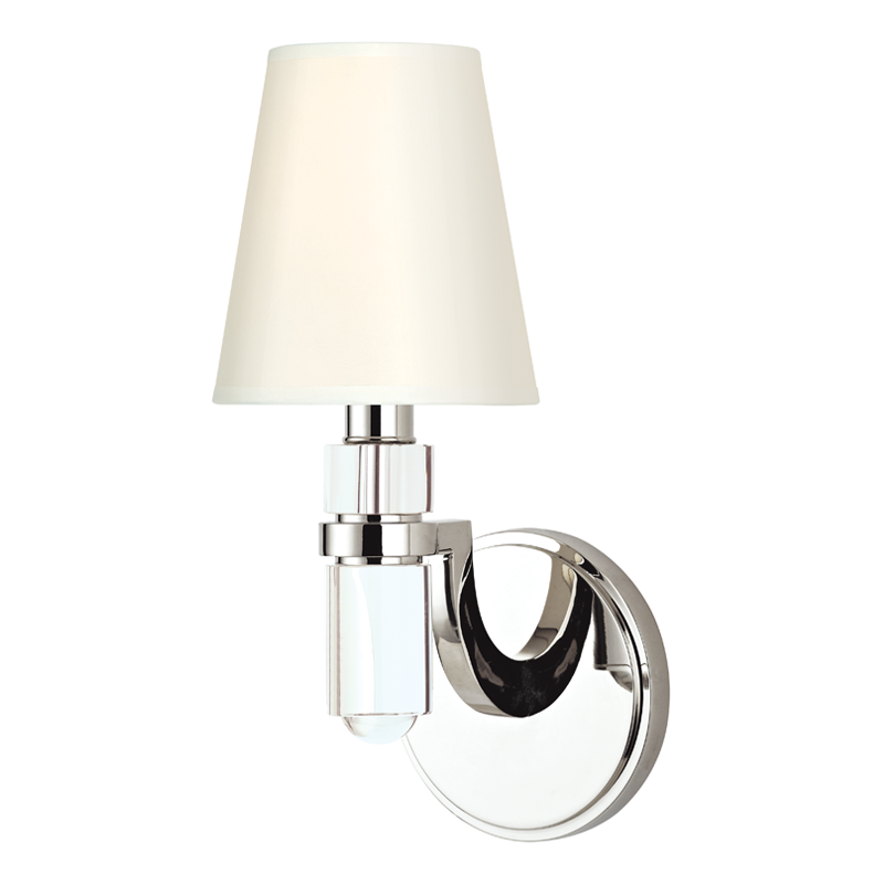 Dayton Wall Sconce 5" in aged brass — a Hudson Valley wall sconce for bathrooms, hallways, and living rooms at Laurie Yapp Home.