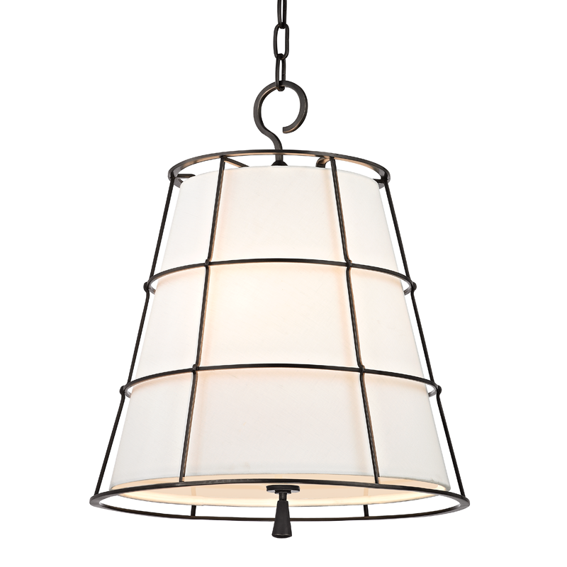 Savona Pendant 17.75" in aged brass — a Hudson Valley pendant for kitchens, entries, and dining rooms at Laurie Yapp Home.