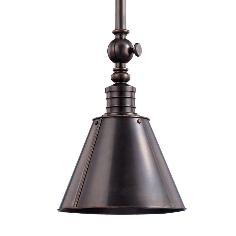 Darien Pendant in dark bronze — a Hudson Valley pendant for kitchens, entries, and dining rooms at Laurie Yapp Home.