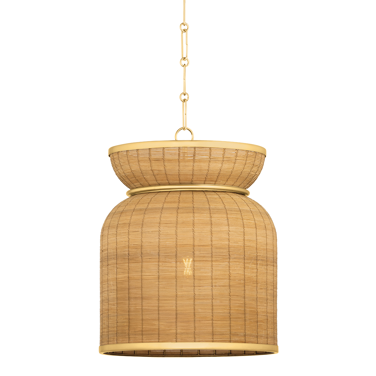 Parkchester Pendant 18" in aged brass — a Hudson Valley pendant for kitchens, entries, and dining rooms at Laurie Yapp Home.