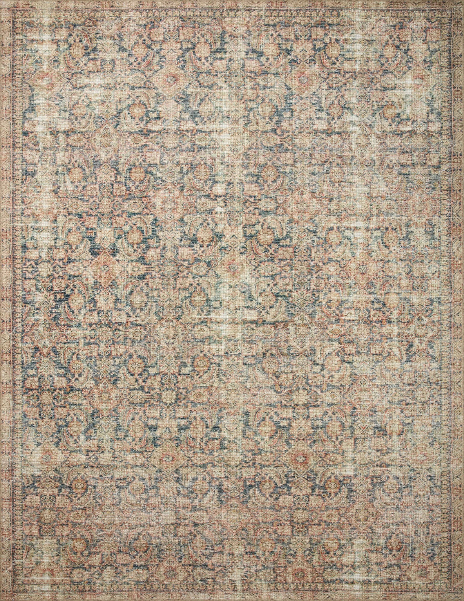 Aubrey Navy / Multi — a Loloi rug at Laurie Yapp Home.
