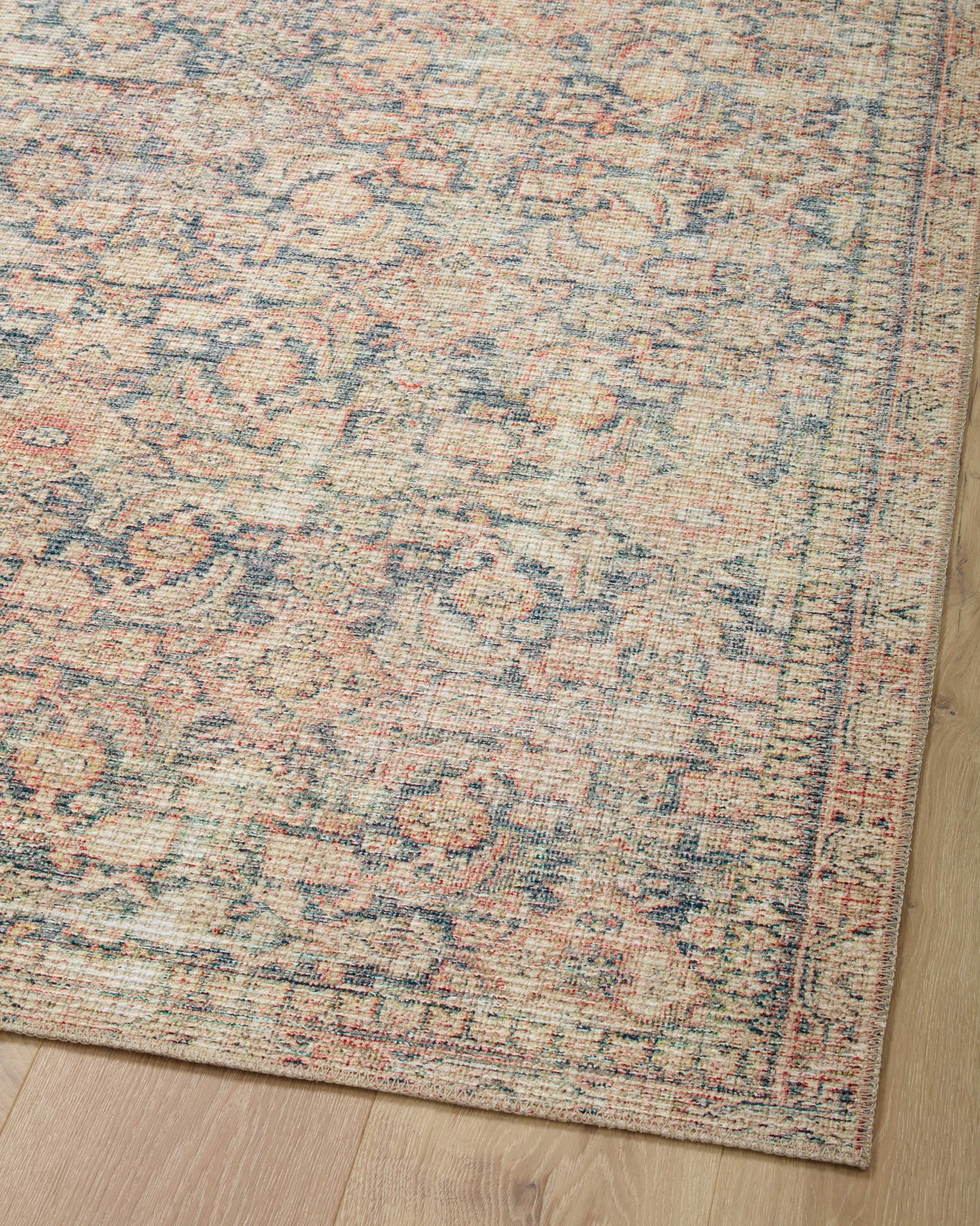 Aubrey Navy / Multi shown from a different angle to reveal its pattern.