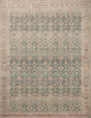 Aubrey Aqua / Sand — a Loloi rug at Laurie Yapp Home.