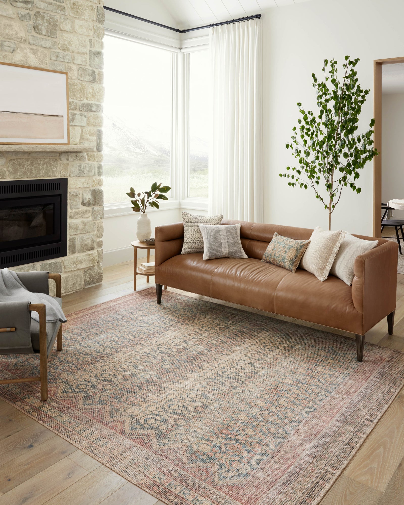 Aubrey Ocean / Spice — a Loloi rug at Laurie Yapp Home.