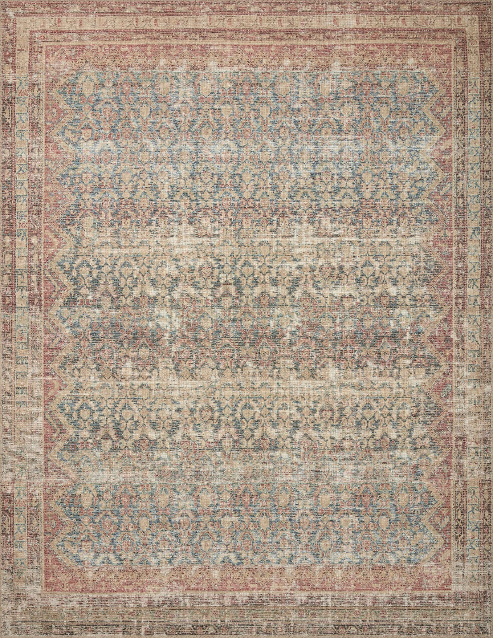 Aubrey Ocean / Spice — a Loloi rug at Laurie Yapp Home.