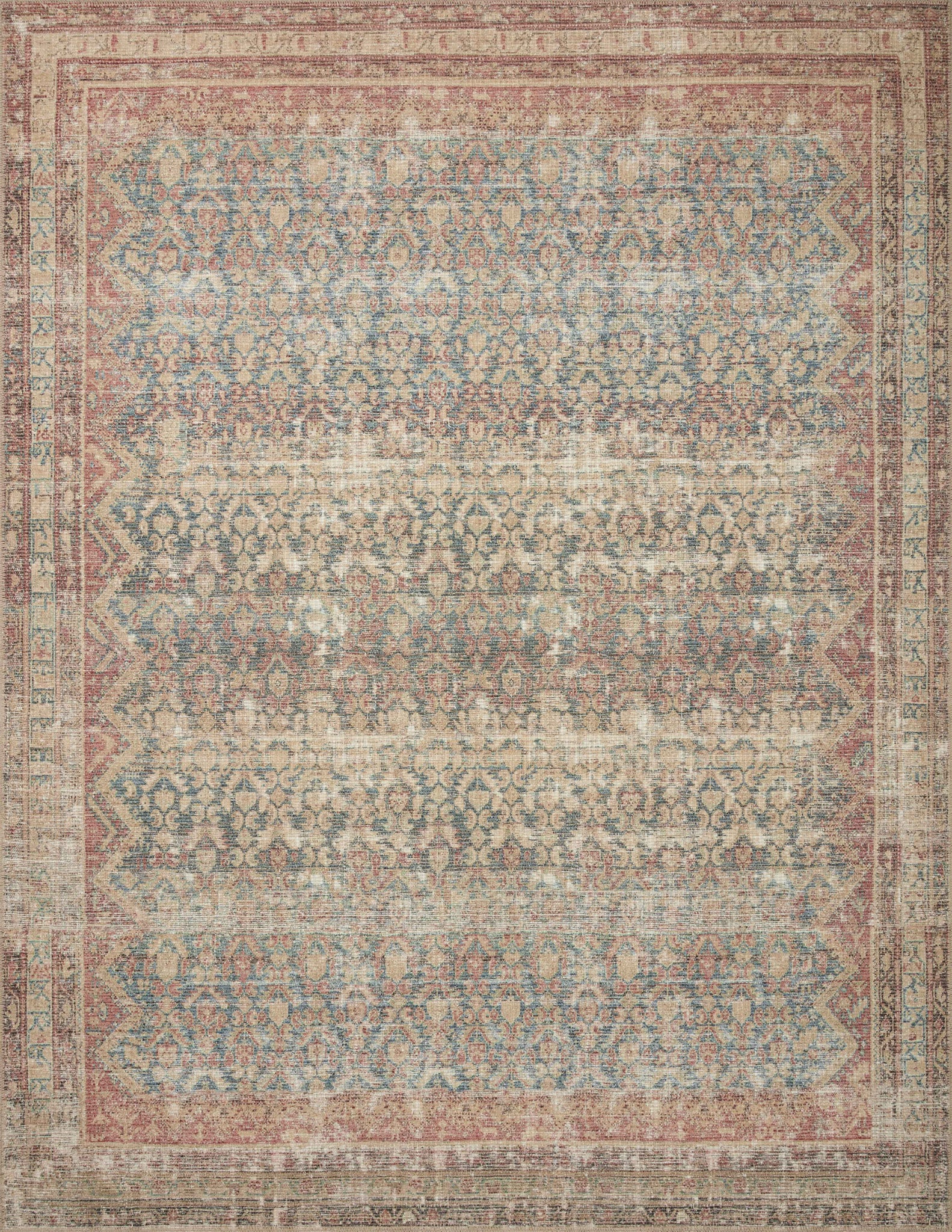 Aubrey Ocean / Spice — a Loloi rug at Laurie Yapp Home.