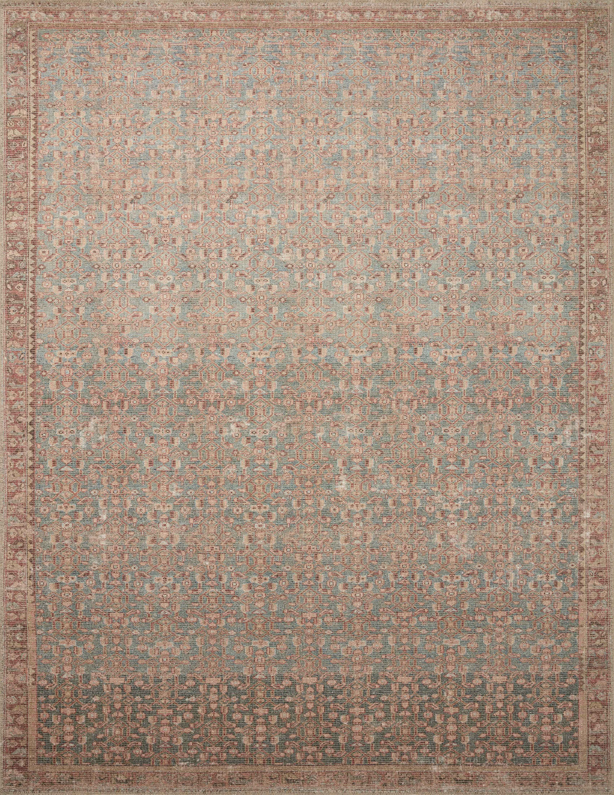 Aubrey Blue / Terracotta — a Loloi rug at Laurie Yapp Home.