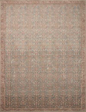 Aubrey Blue / Terracotta — a Loloi rug at Laurie Yapp Home.