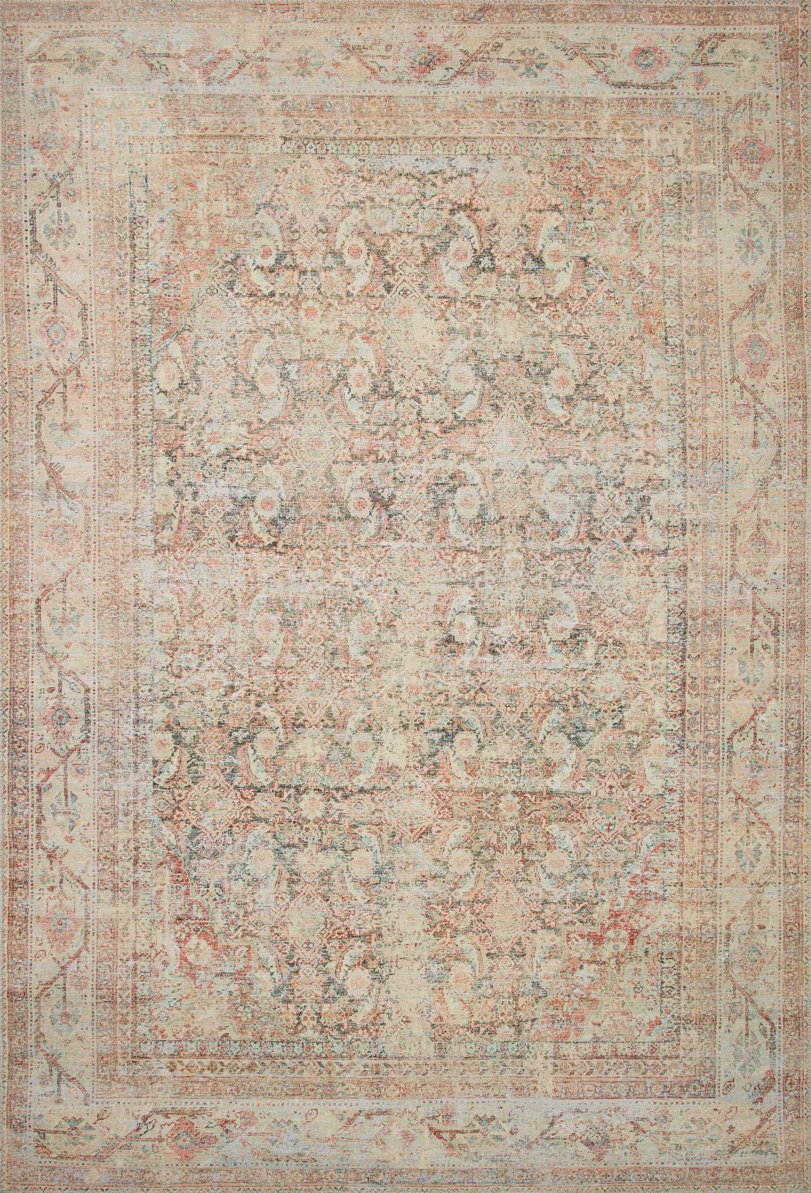 Adrian Natural / Apricot — a Loloi rug at Laurie Yapp Home.