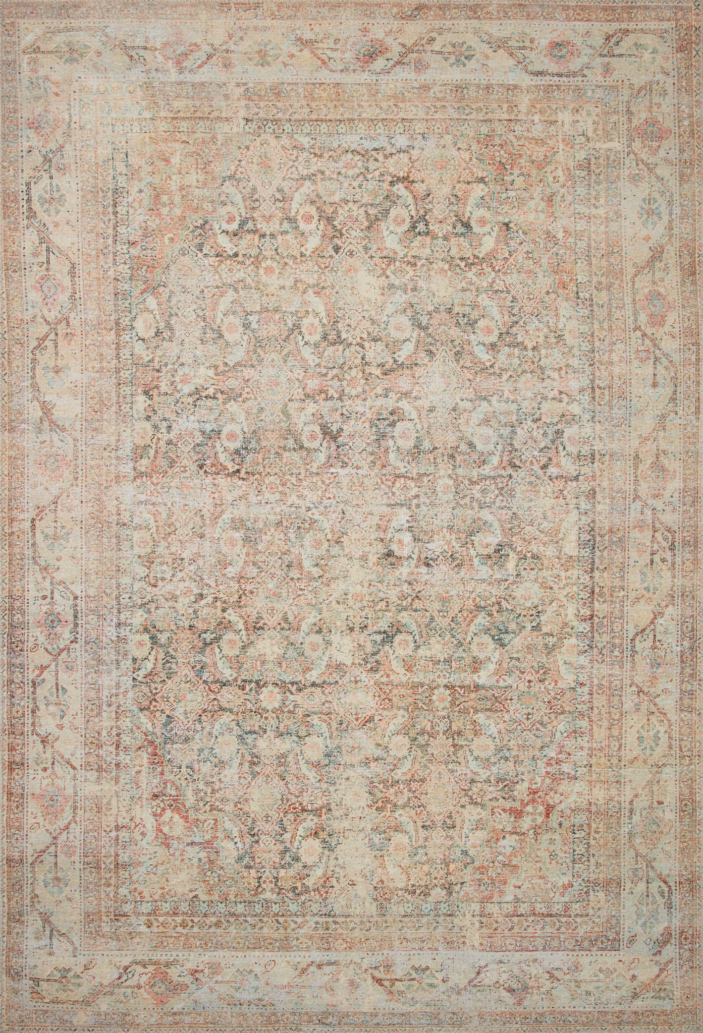 Adrian Natural / Apricot — a Loloi rug at Laurie Yapp Home.
