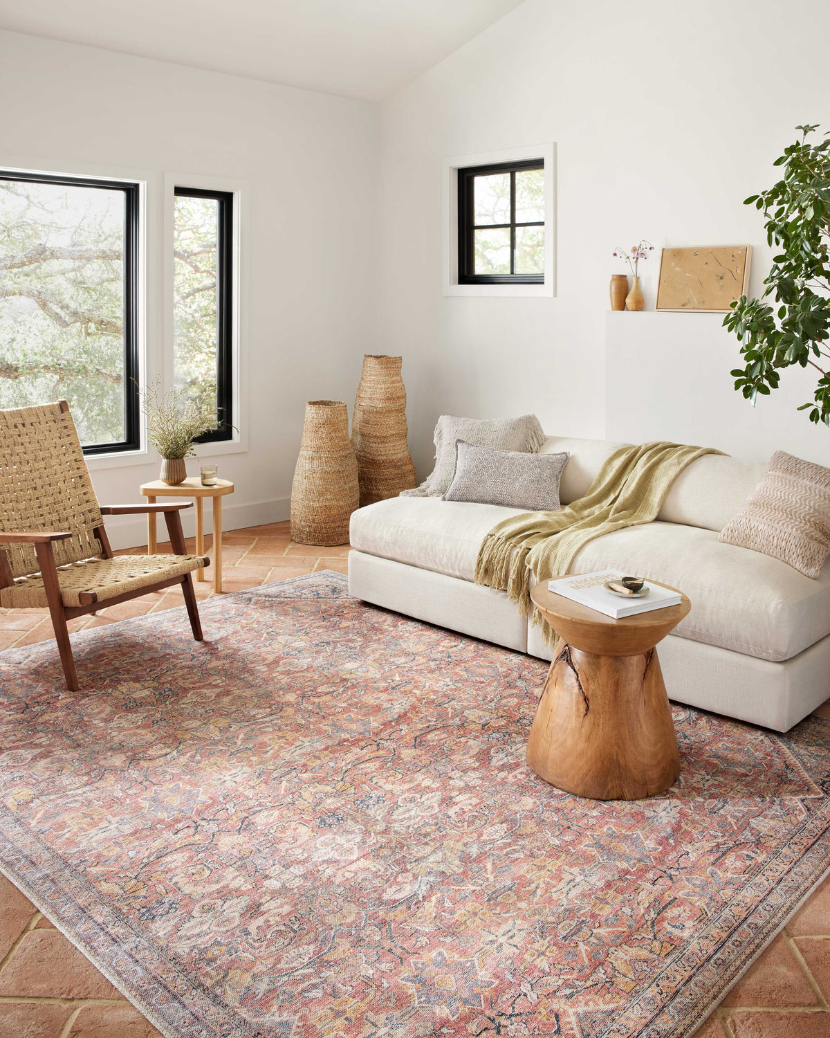 Adrian Rust / Denim — a Loloi rug at Laurie Yapp Home.