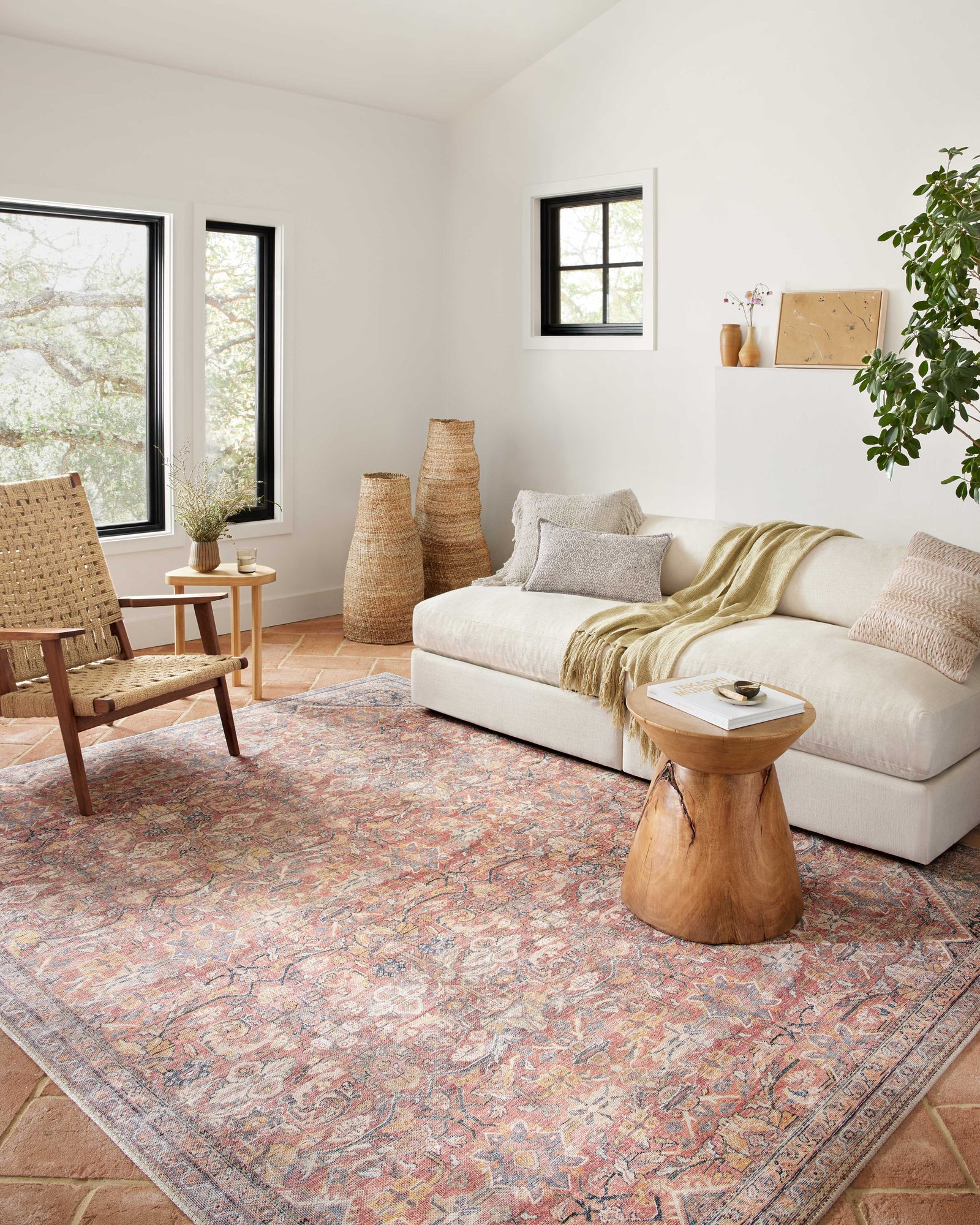 Adrian Rust / Denim — a Loloi rug at Laurie Yapp Home.