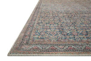 Side view of the Adrian Denim / Multi rug.
