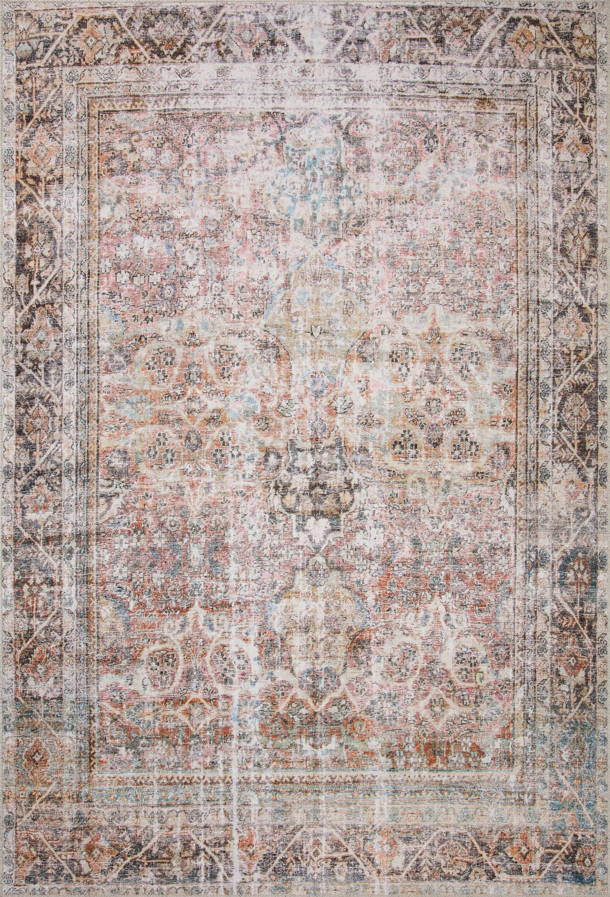 Adrian Sunset / Charcoal — a Loloi rug at Laurie Yapp Home.