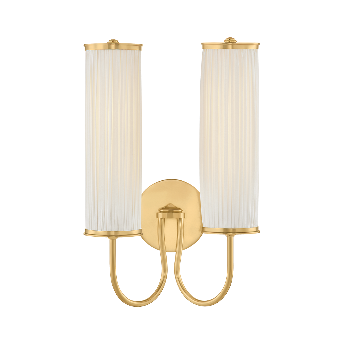 Elaine Wall Sconce in aged brass — a Hudson Valley wall sconce for bathrooms, hallways, and living rooms at Laurie Yapp Home.
