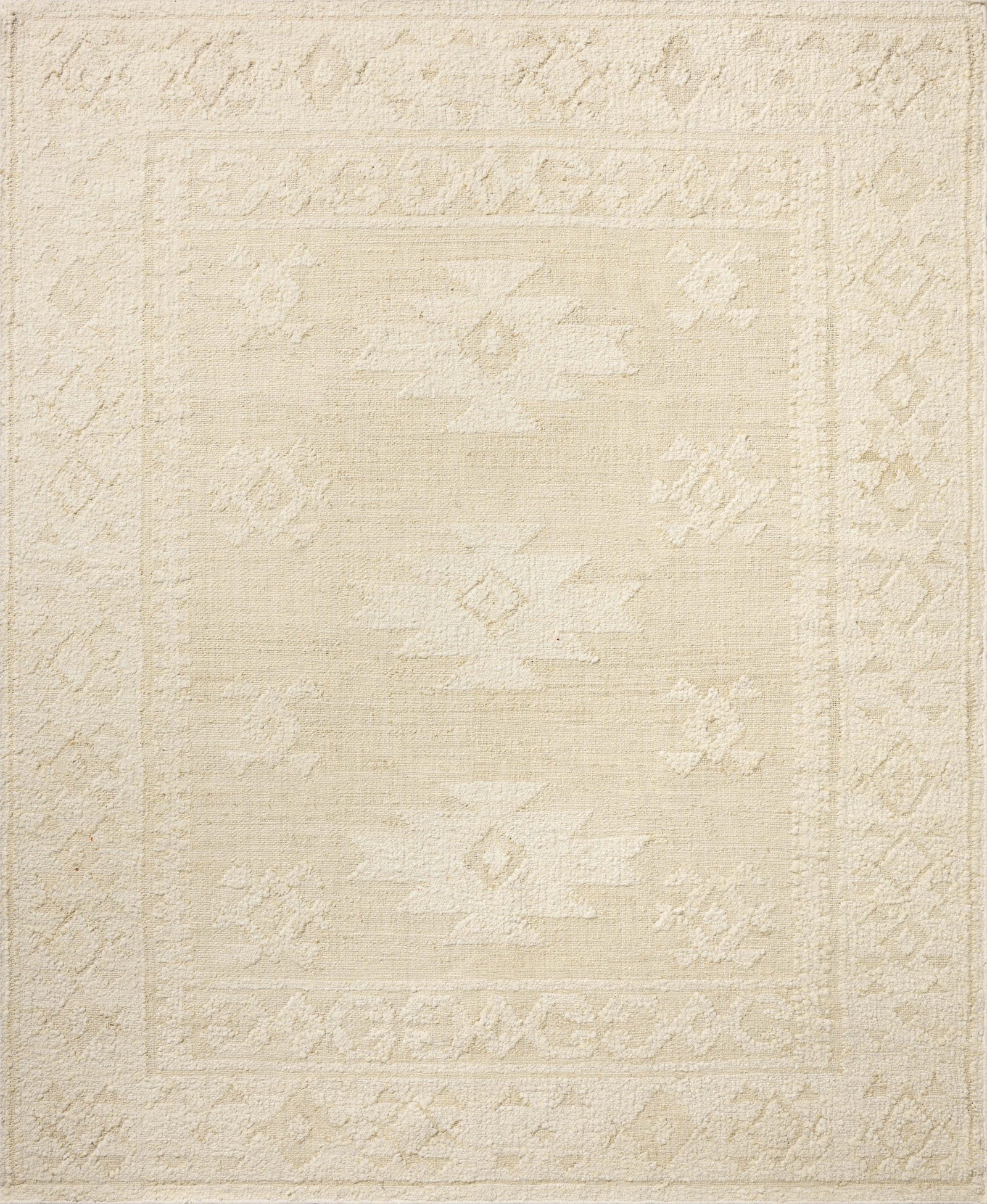 Alara Ivory / Natural (Pattern 1) — a Loloi rug at Laurie Yapp Home.