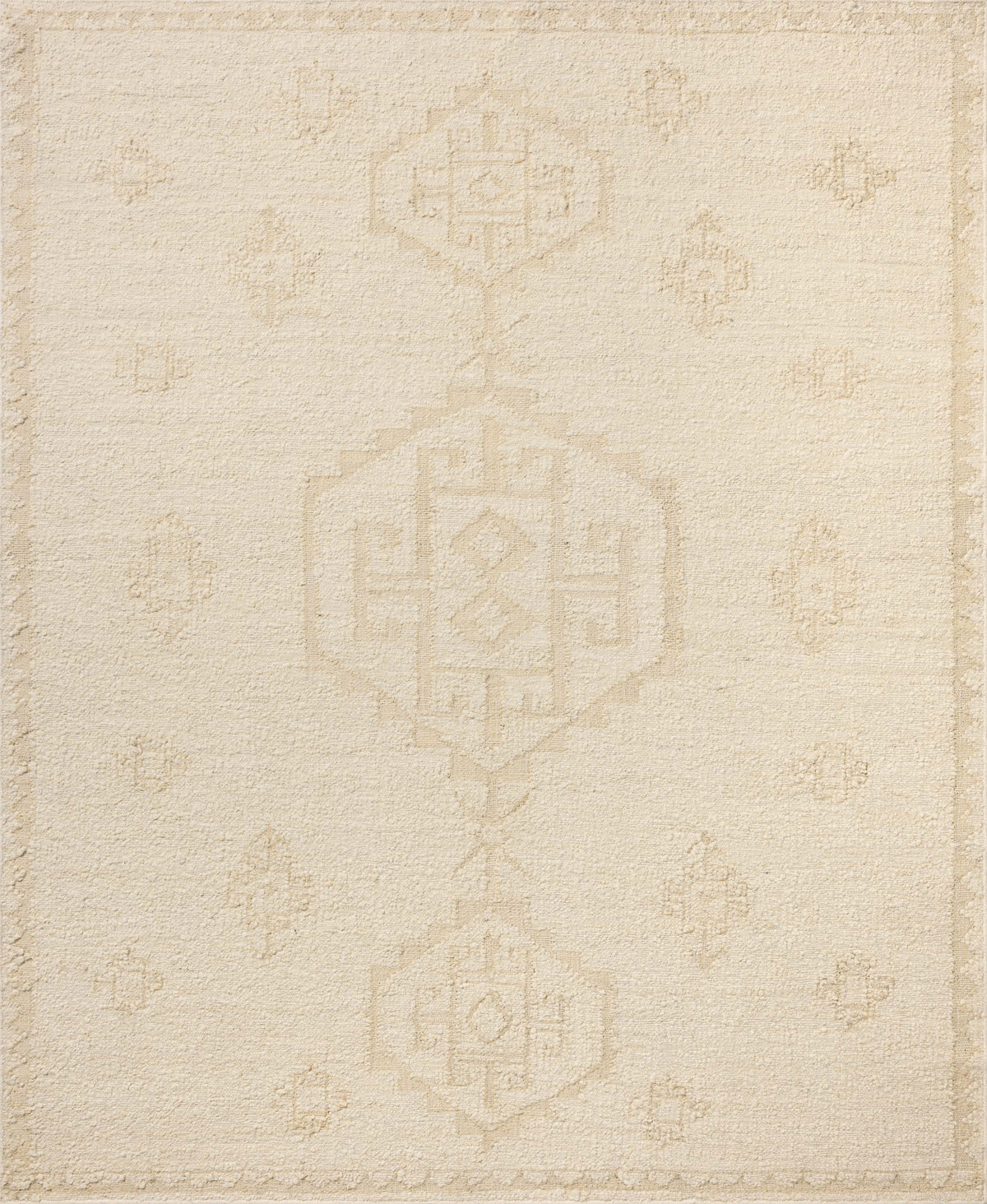 Alara Ivory / Natural (Pattern 2) — a Loloi rug at Laurie Yapp Home.