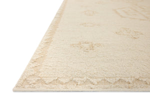 Alara Ivory / Natural (Pattern 2) shown from a different angle to reveal its pattern.