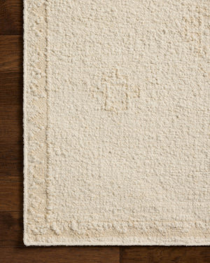 Alara Ivory / Natural (Pattern 2) shown from a different angle to reveal its pattern.