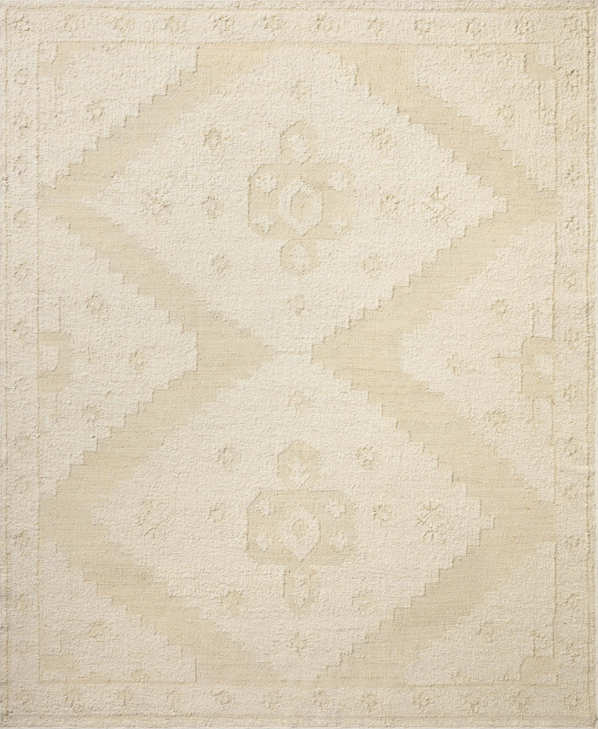 Alara Ivory / Natural (Pattern 3) — a Loloi rug at Laurie Yapp Home.