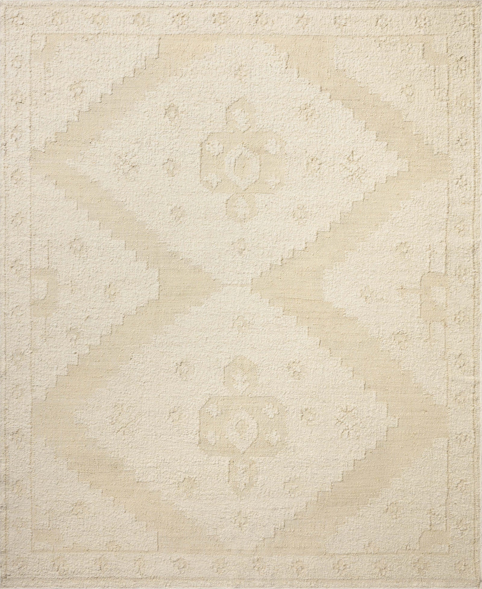Alara Ivory / Natural (Pattern 3) — a Loloi rug at Laurie Yapp Home.
