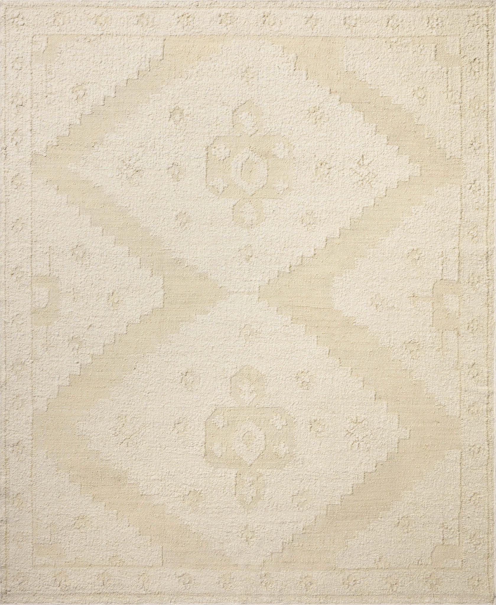 Alara Ivory / Natural (Pattern 3) — a Loloi rug at Laurie Yapp Home.