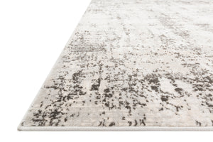 Side view of the Alchemy Silver / Graphite rug.