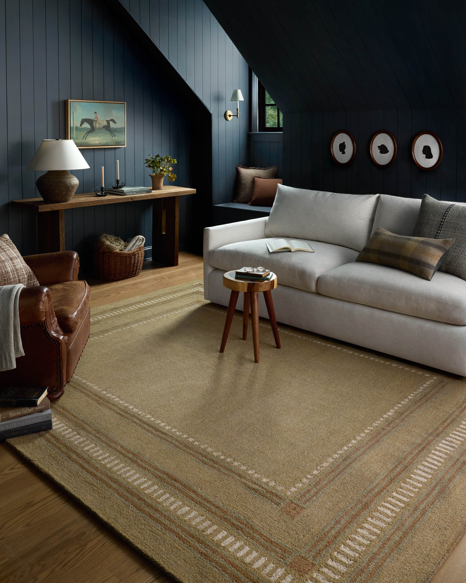 Alfie Green / Natural — a Loloi rug at Laurie Yapp Home.