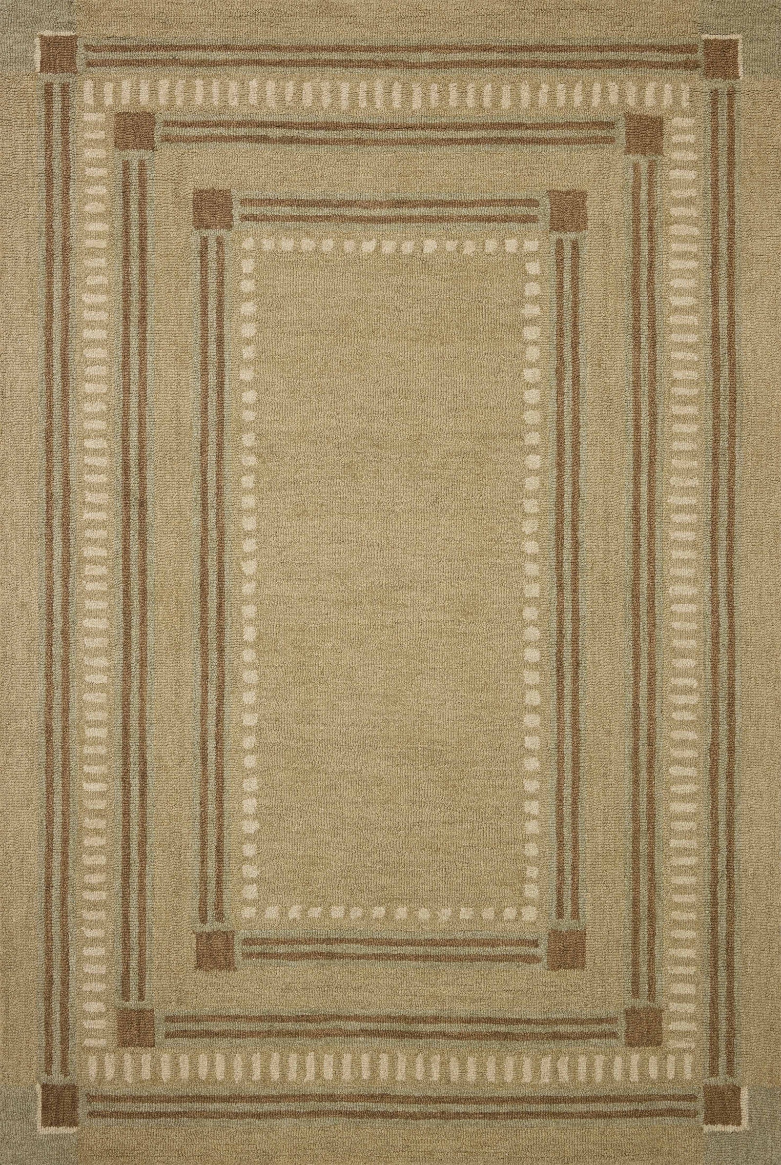 Alfie Green / Natural — a Loloi rug at Laurie Yapp Home.