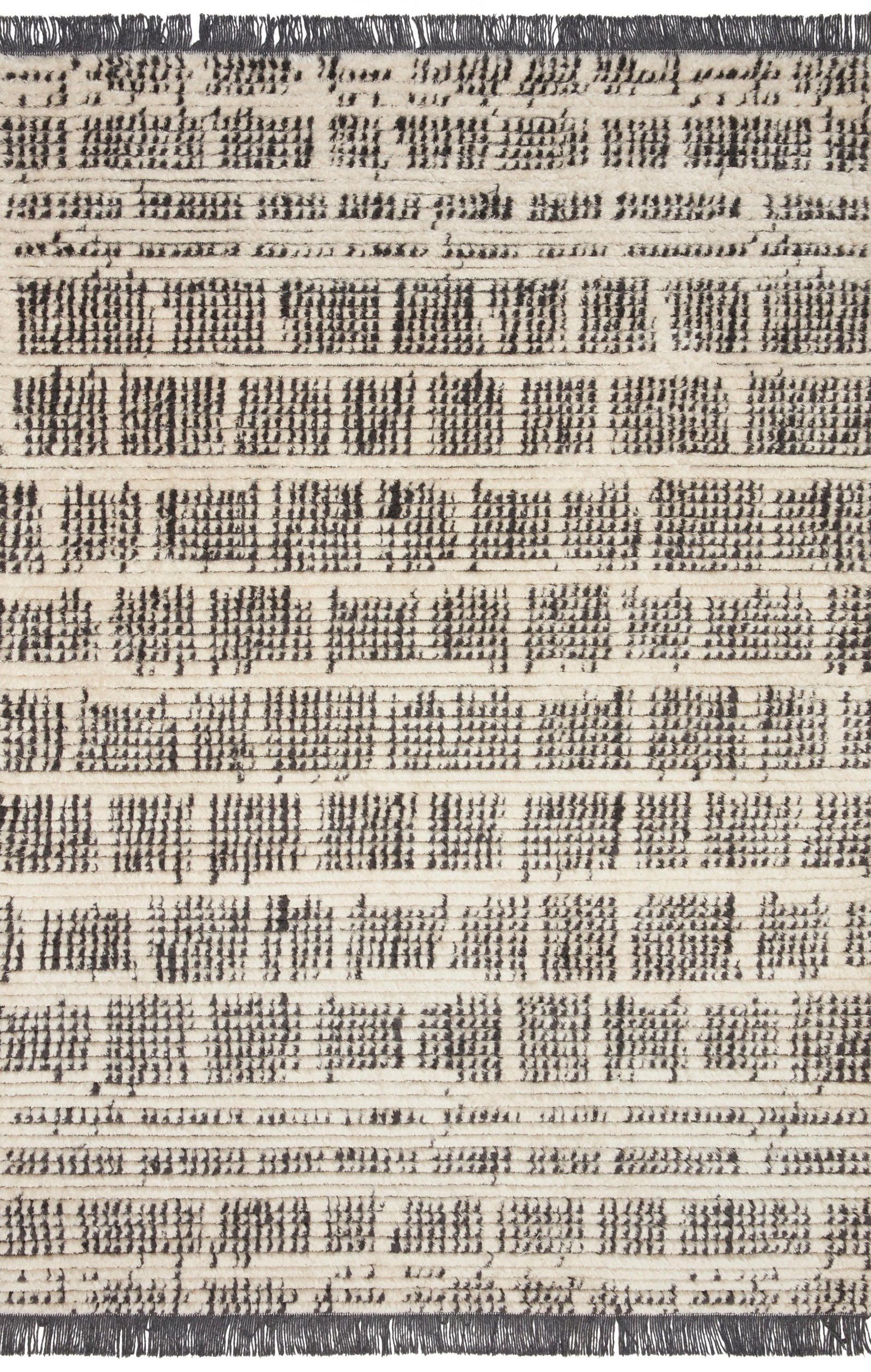 Alice Cream / Charcoal by Chris Loves Julia x Loloi (Pattern 2) — a Loloi rug at Laurie Yapp Home.