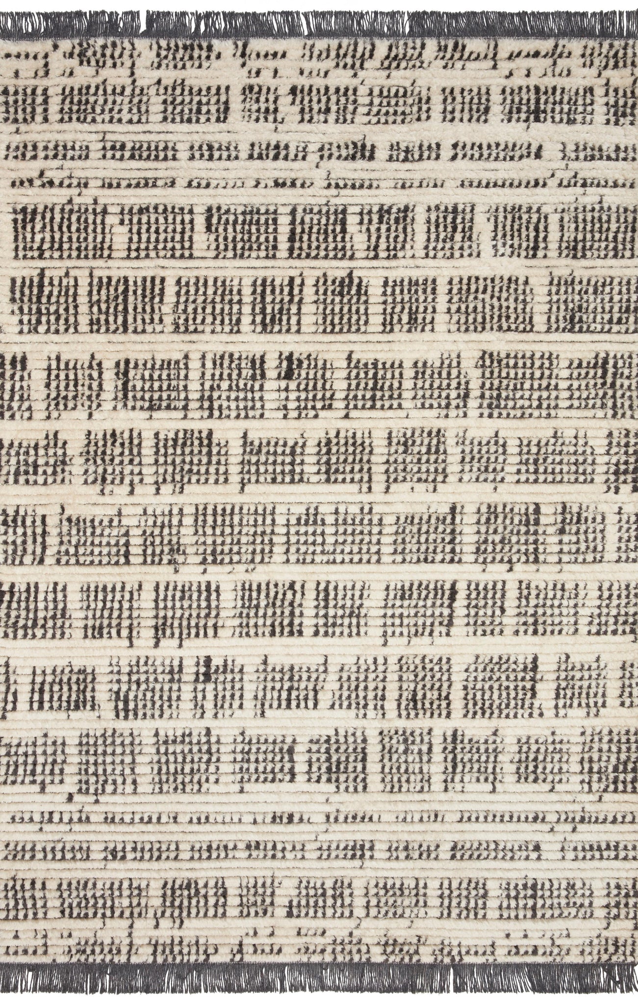 Alice Cream / Charcoal by Chris Loves Julia x Loloi (Pattern 2) — a Loloi rug at Laurie Yapp Home.