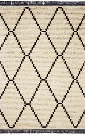 Alice Cream / Charcoal by Chris Loves Julia x Loloi (Pattern 4) — a Loloi rug at Laurie Yapp Home.